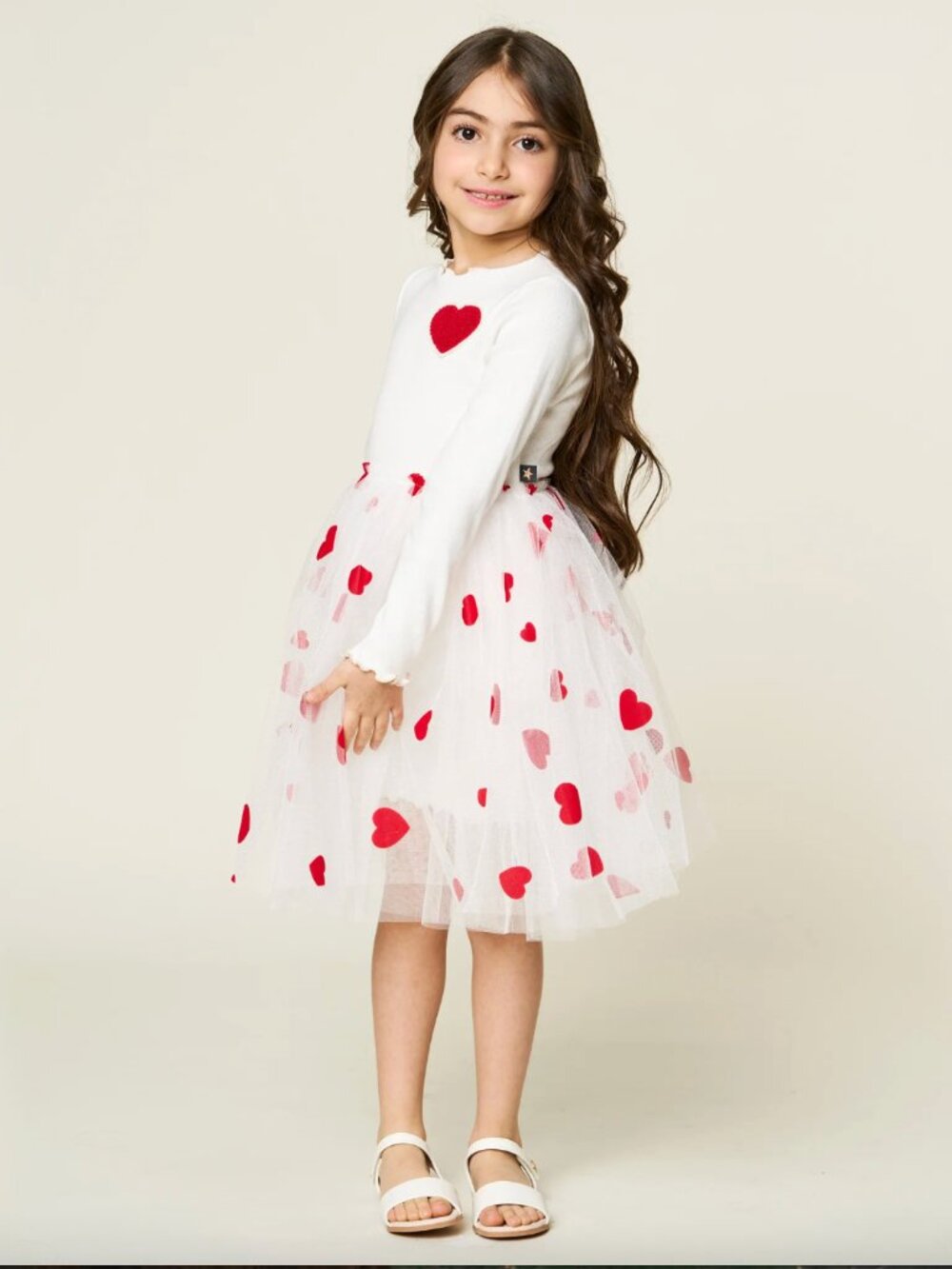 Petite Hailey Heart Tutu Dress - Size 6